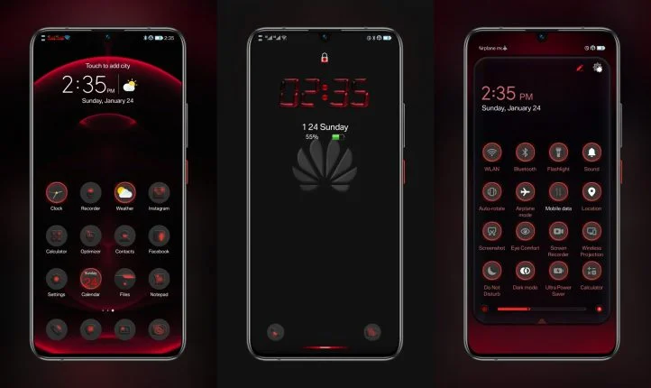 King Red V2 EMUI Theme