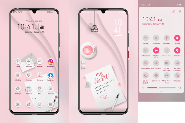 Love Red Letter EMUI Theme
