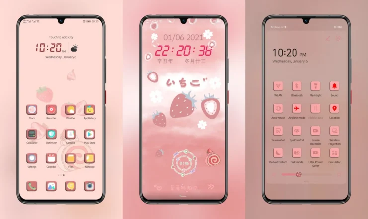 Strawberry EMUI Theme