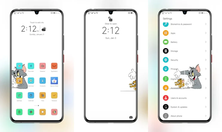 Tom and Jerry 2 EMUI Theme