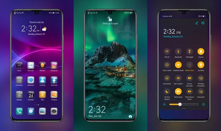 Zephir Mod Glass EMUI Theme