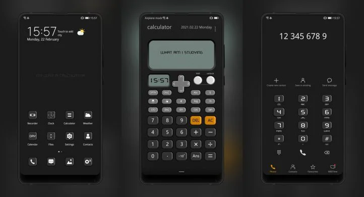 I am a calculator EMUI Theme
