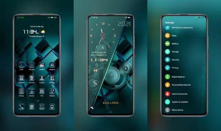 Jade Green Matte EMUI Theme