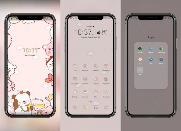 Cute little Meng Da EMUI Theme