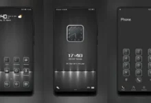 Dark blue night luxury EMUI Theme