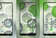 Simple round elements EMUI Theme