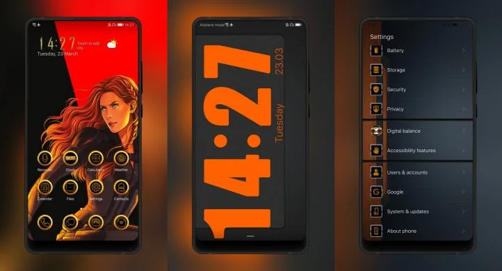 Unlock Orange EMUI Theme