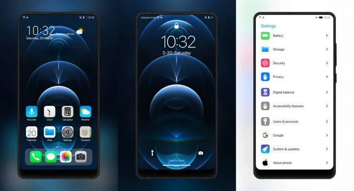 iOS 14 Premium EMUI Theme