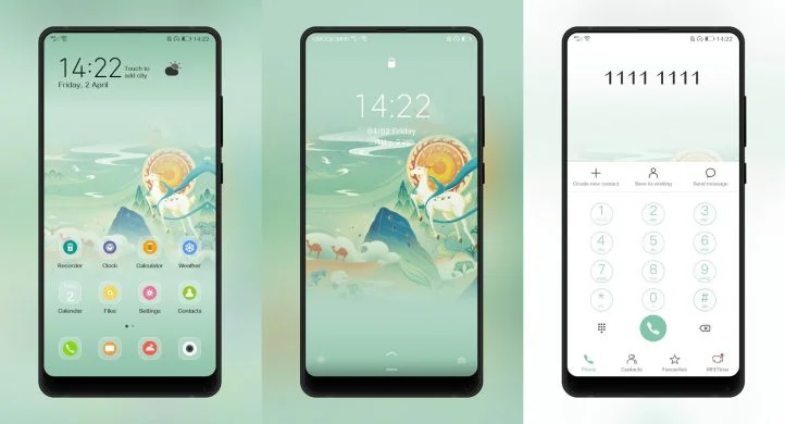 Desert camels EMUI Theme