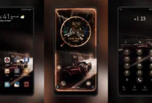 Gravity sensing clockOS EMUI Theme