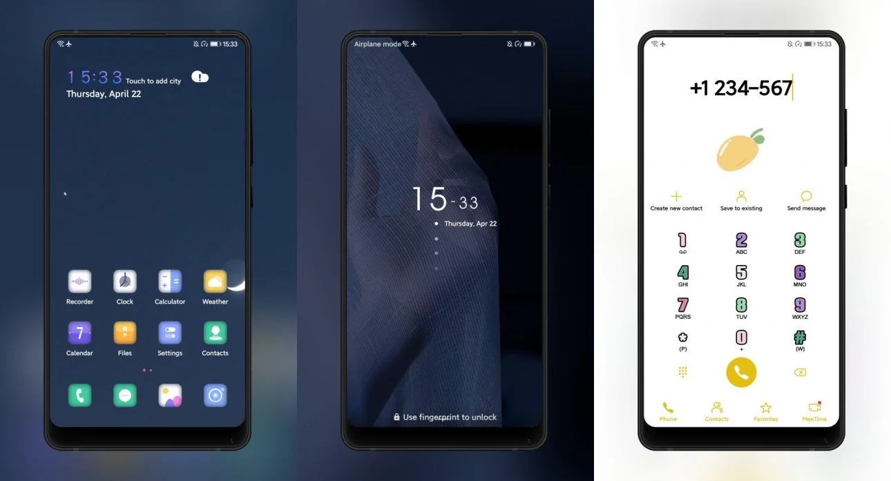 Mango Yellow EMUI Theme