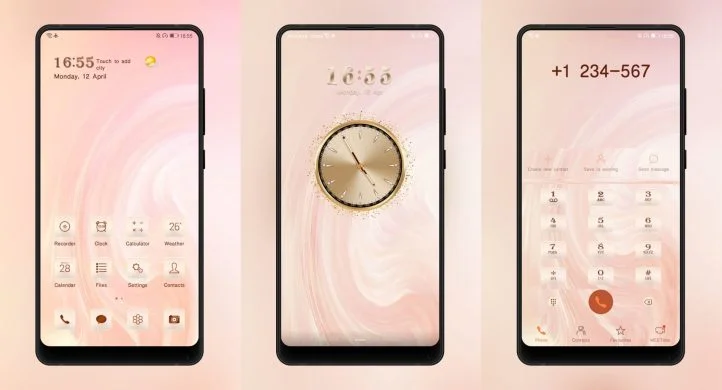 Pink Gold EMUI Theme