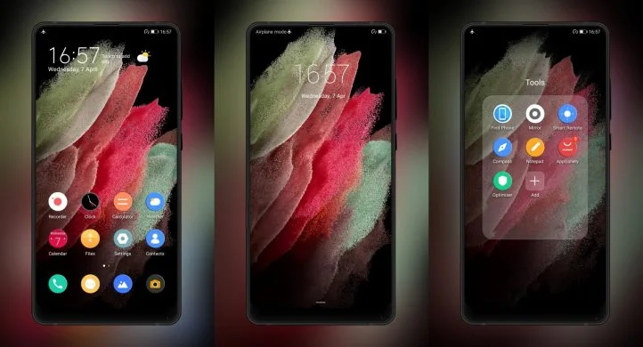 Red leaves EMUI Theme