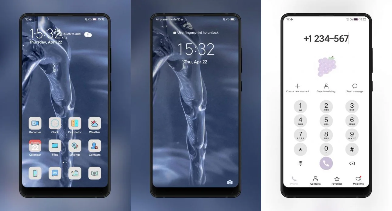 Ripe grapes EMUI Theme