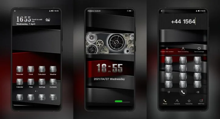 Square steel EMUI Theme