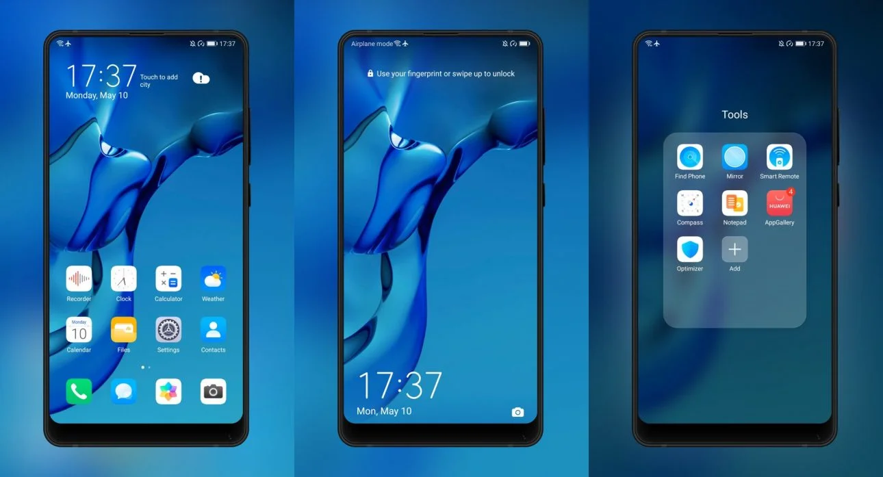 Aquamarine EMUI Theme