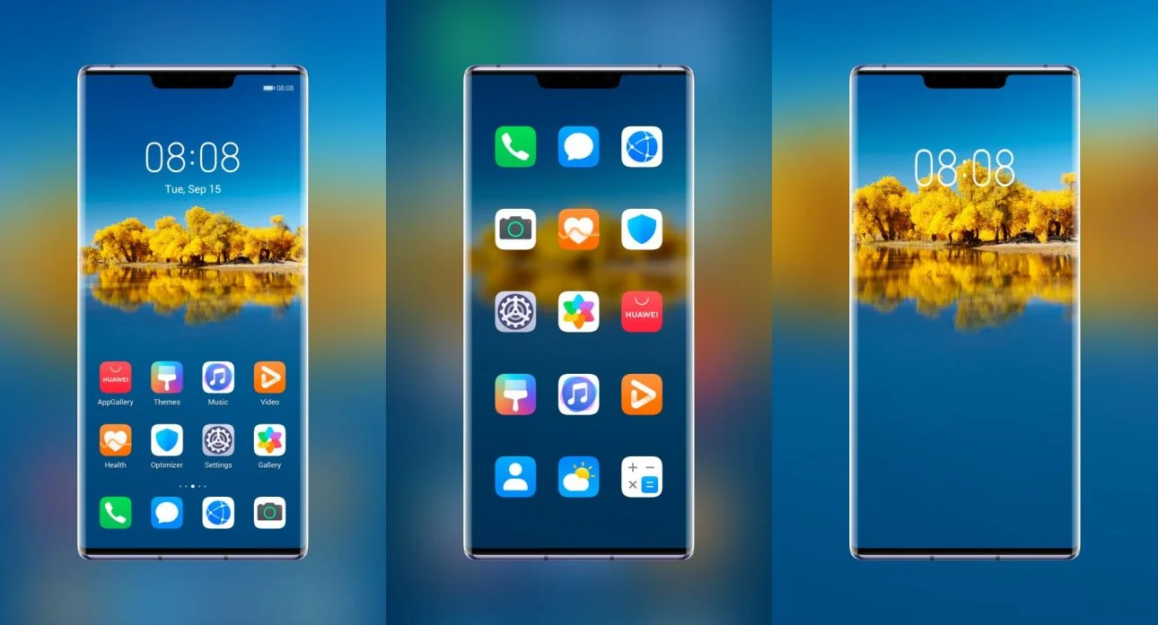 Autumn Populus one take EMUI Theme