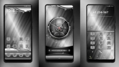 Brushed metal EMUI Theme