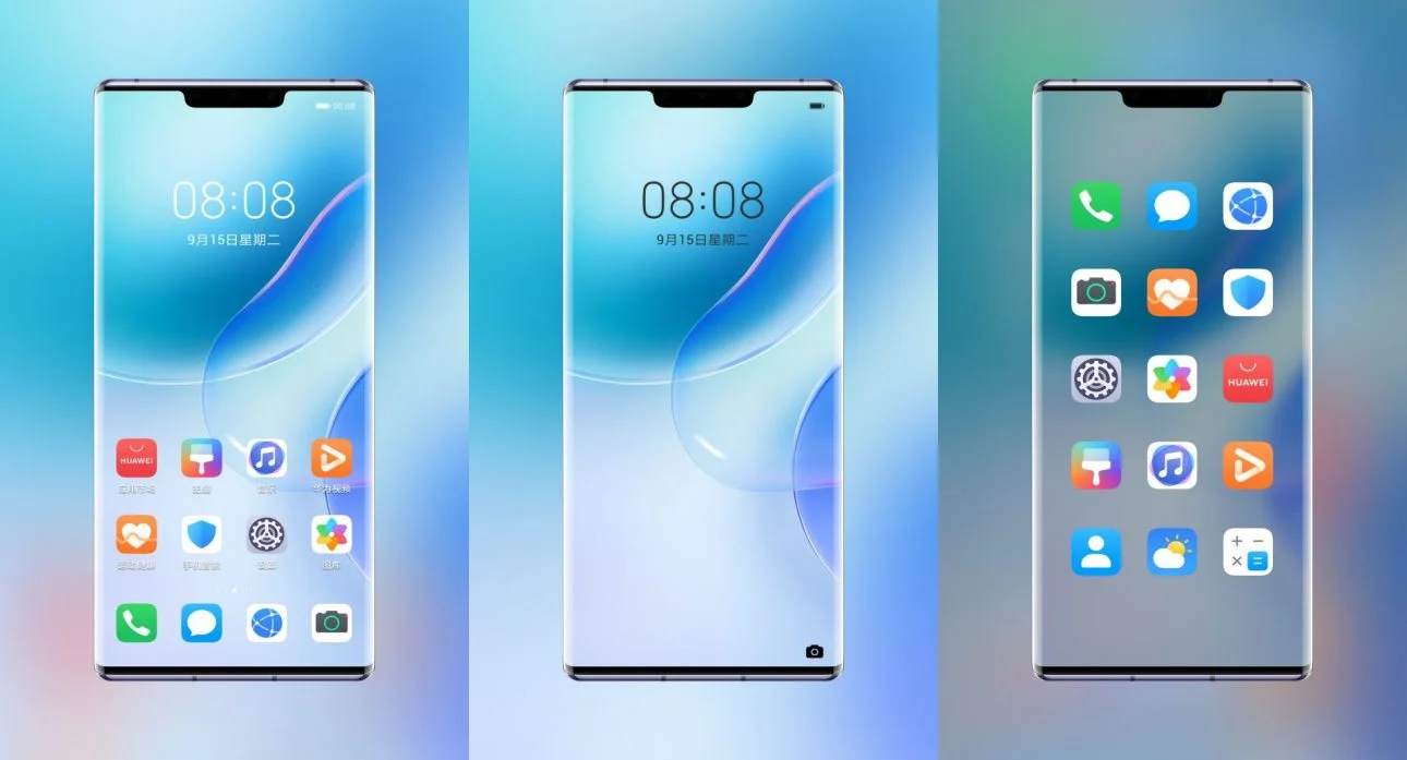 Clear Blue one take EMUI Theme