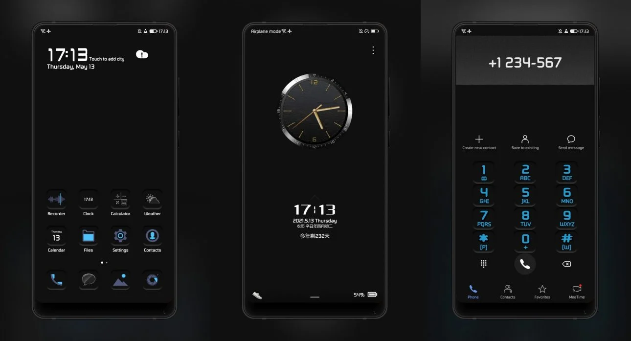 Dark Matte EMUI Theme