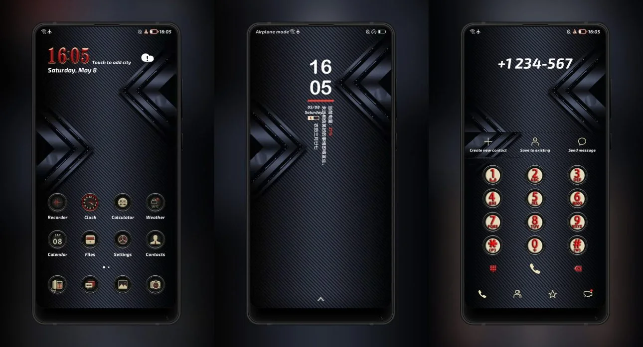 Dark X EMUI Theme
