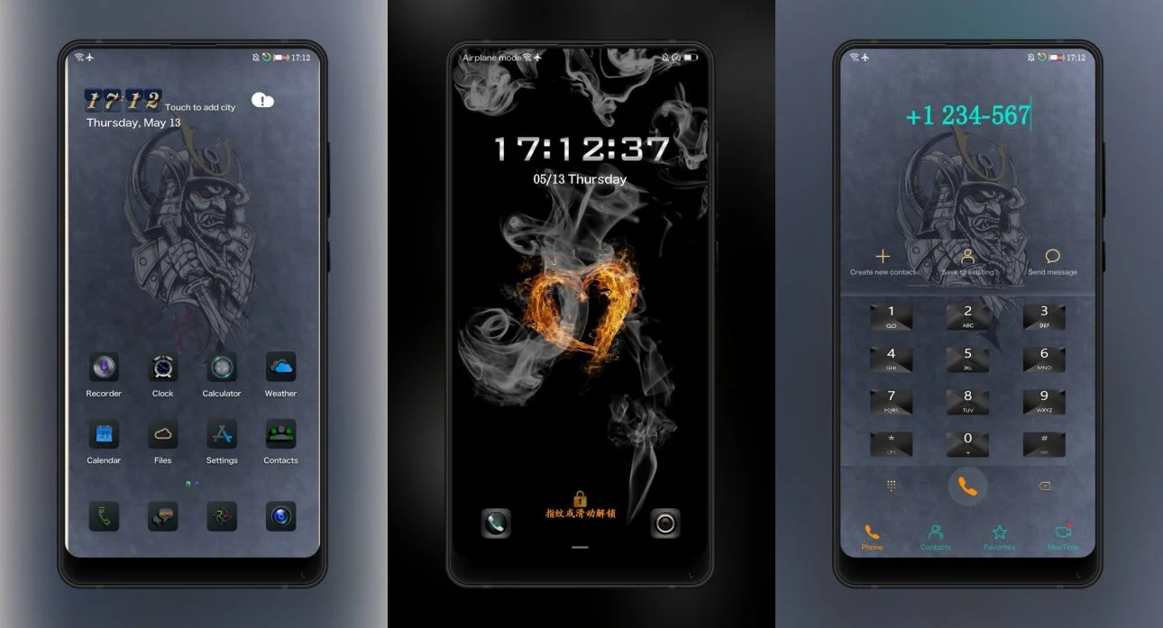 Ghost swordsman EMUI Theme