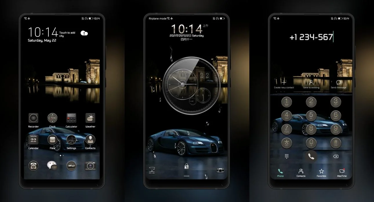 Luxury Bugatti flash EMUI Theme