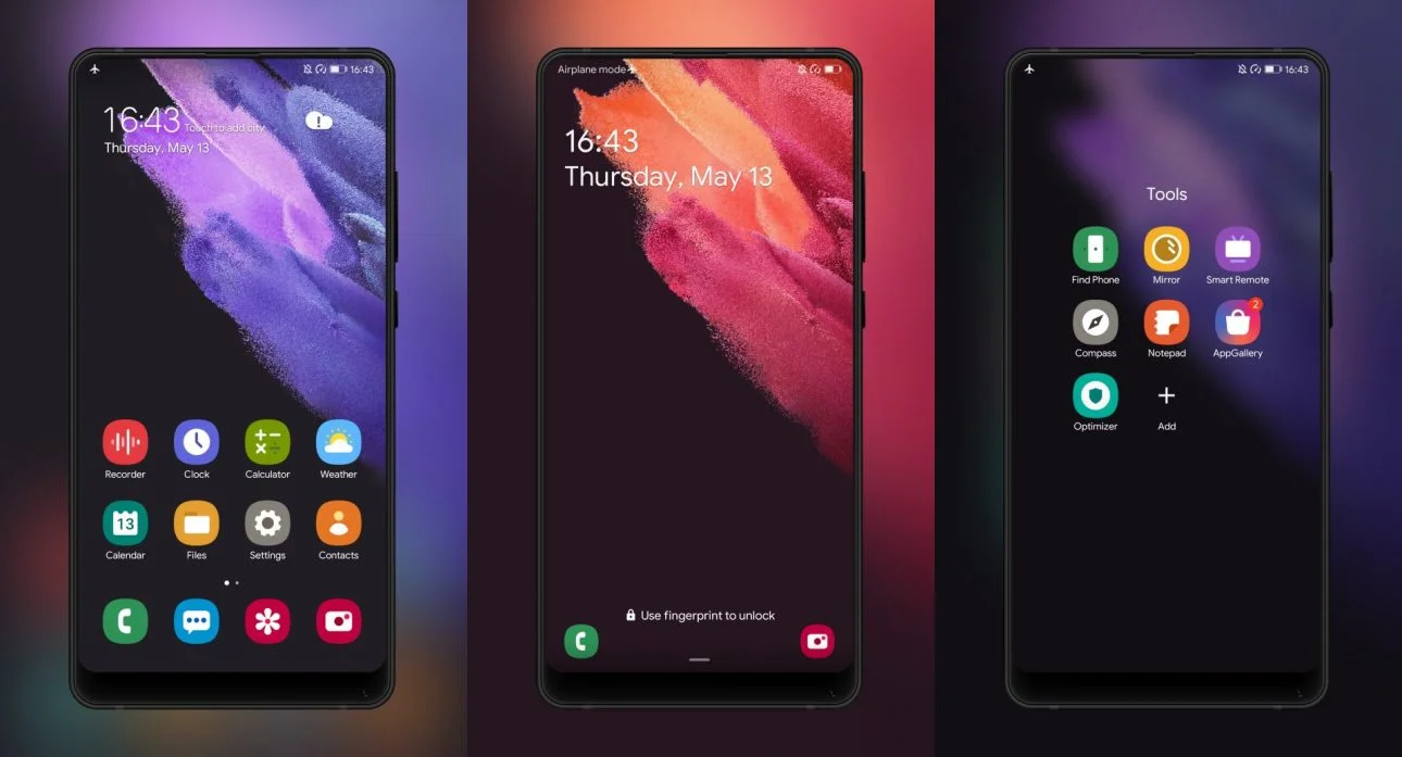 Samsung S21 OneUI EMUI Theme