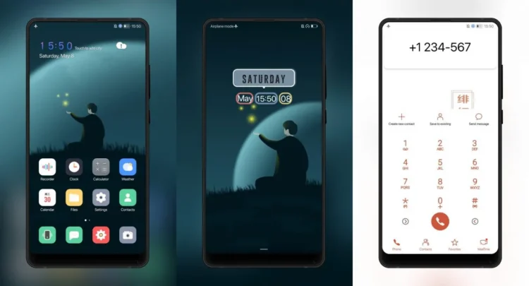 Simple crimson EMUI Theme