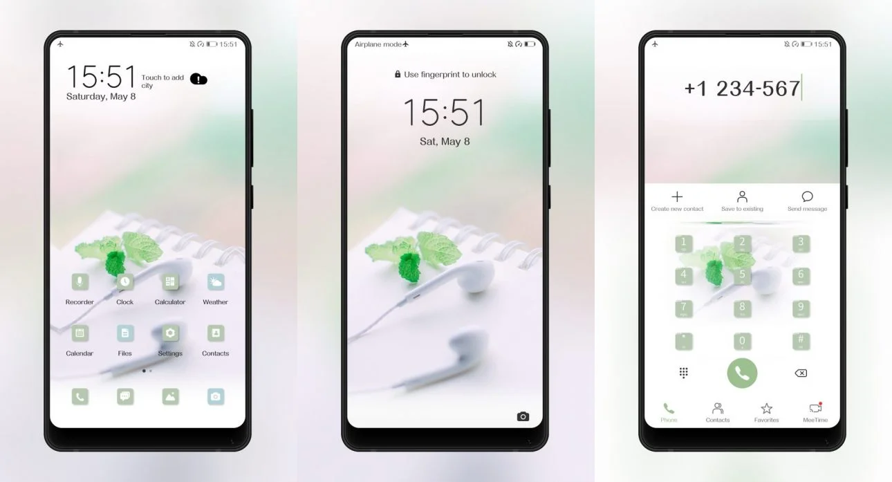 Small fresh fan EMUI Theme