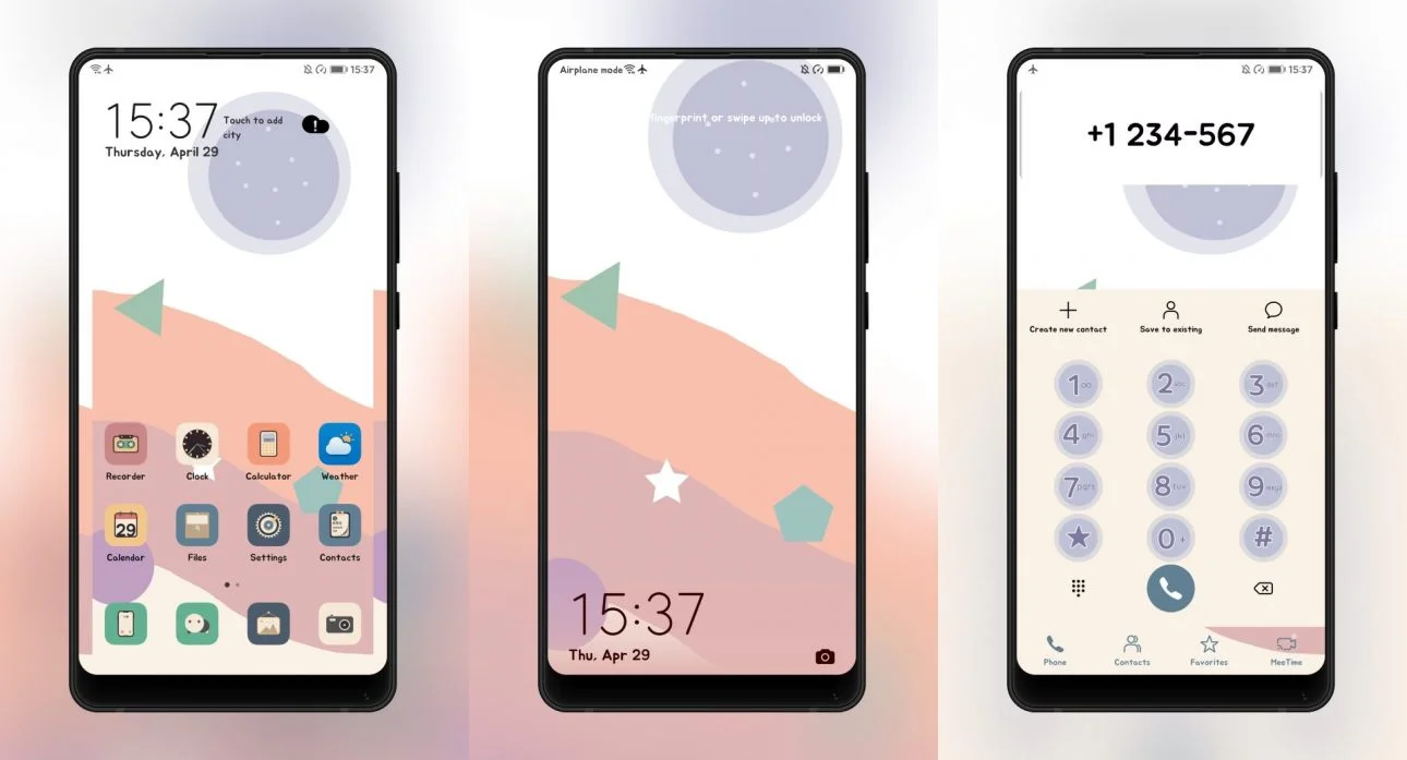 Star trails EMUI Theme
