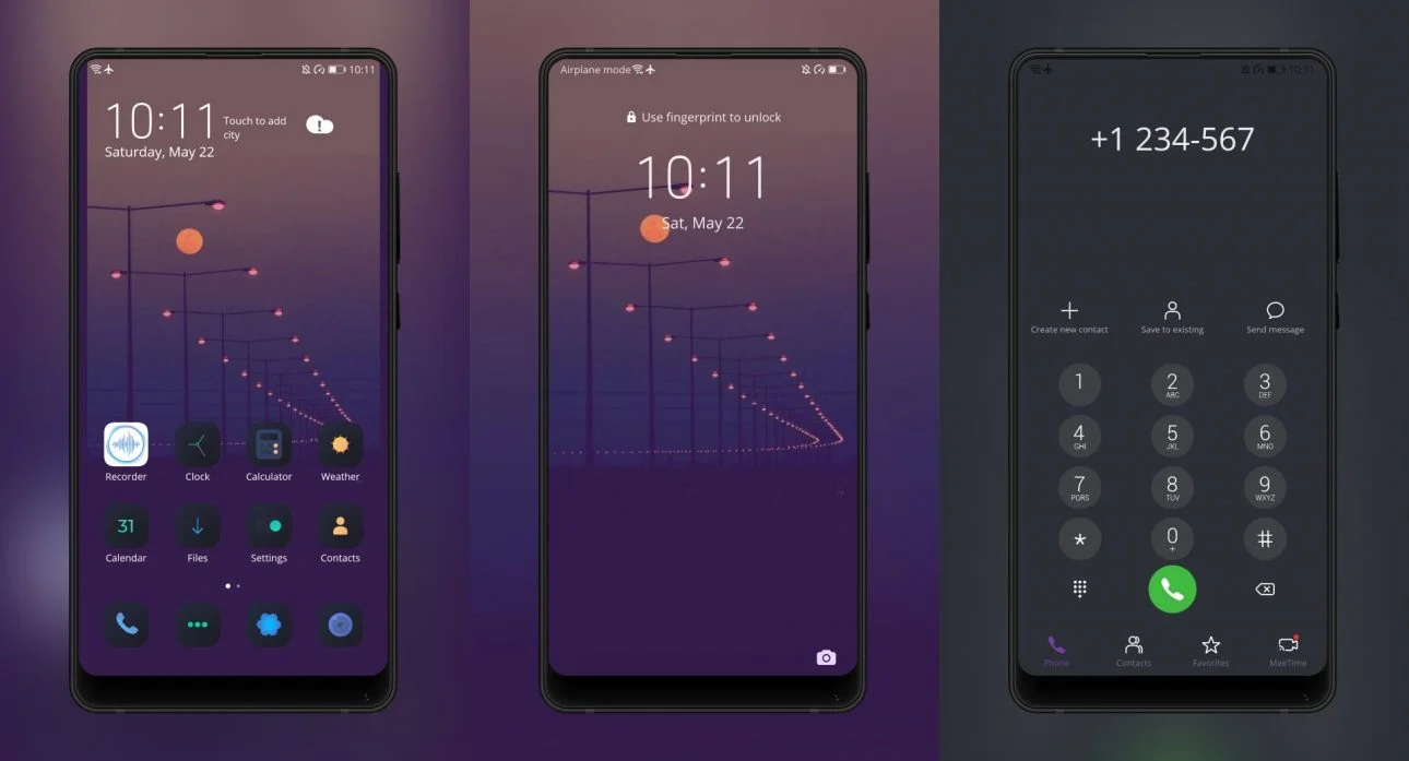 violaadark 2021 EMUI Theme