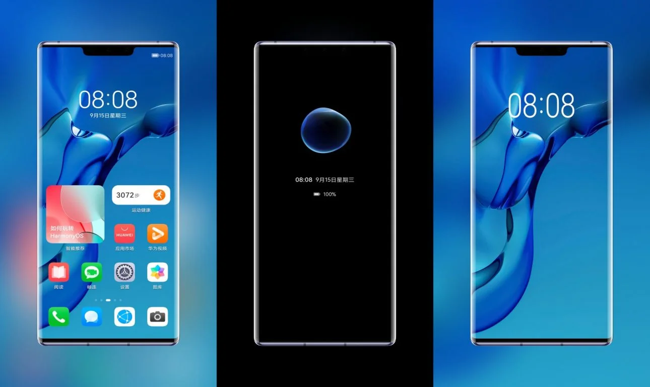 Aquamarine one take EMUI Theme