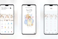 Bear and girl EMUI Theme