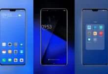 Blue and Black EMUI Theme