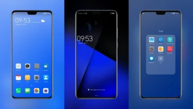Blue and Black EMUI Theme