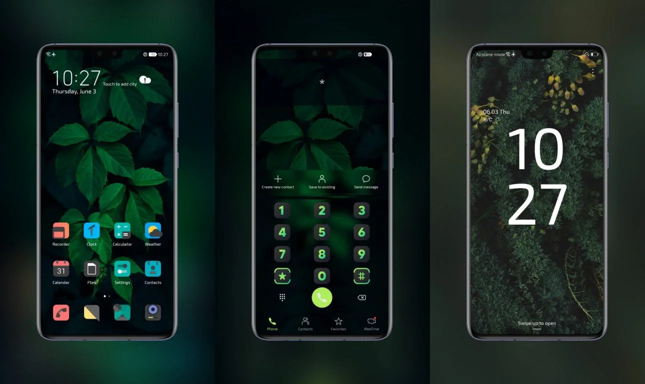 Minimal Green EMUI Theme