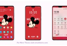 Mickey Mouse Red EMUI Theme