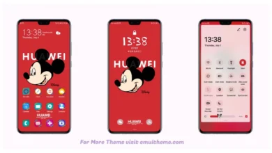 Mickey Mouse Red EMUI Theme