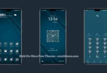 Navy Blue EMUI Theme