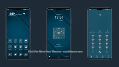 Navy Blue EMUI Theme