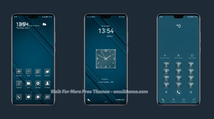 Navy Blue EMUI Theme