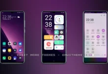 Neon purple EMUI Theme