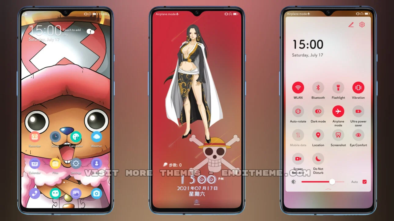 One Piece Theme for Huawei HarmonyOS and EMUI 11/10/9 Huawei