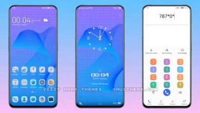 Dodge Blue Grid EMUI Theme