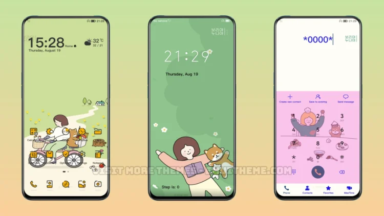 Me and Shiba Inu EMUI Theme