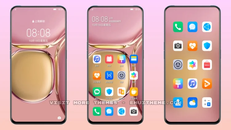 Rose Pink one take EMUI Theme
