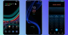Texture blu EMUI Theme