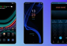 Texture blu EMUI Theme
