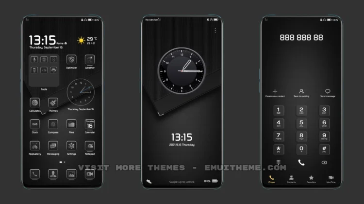 Business Dark V2 EMUI Theme